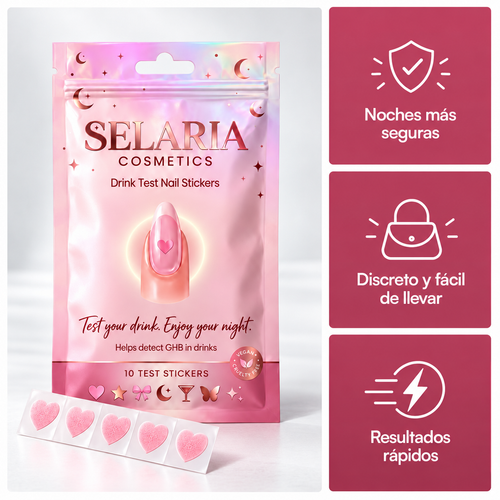 Sticker Night Nail para probar tu bebida